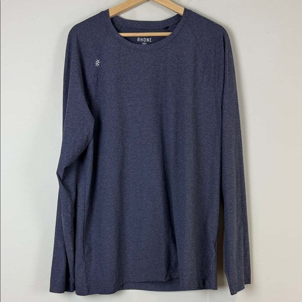 Rhone Men's Blue Long Sleeve Tee Size Extra Large